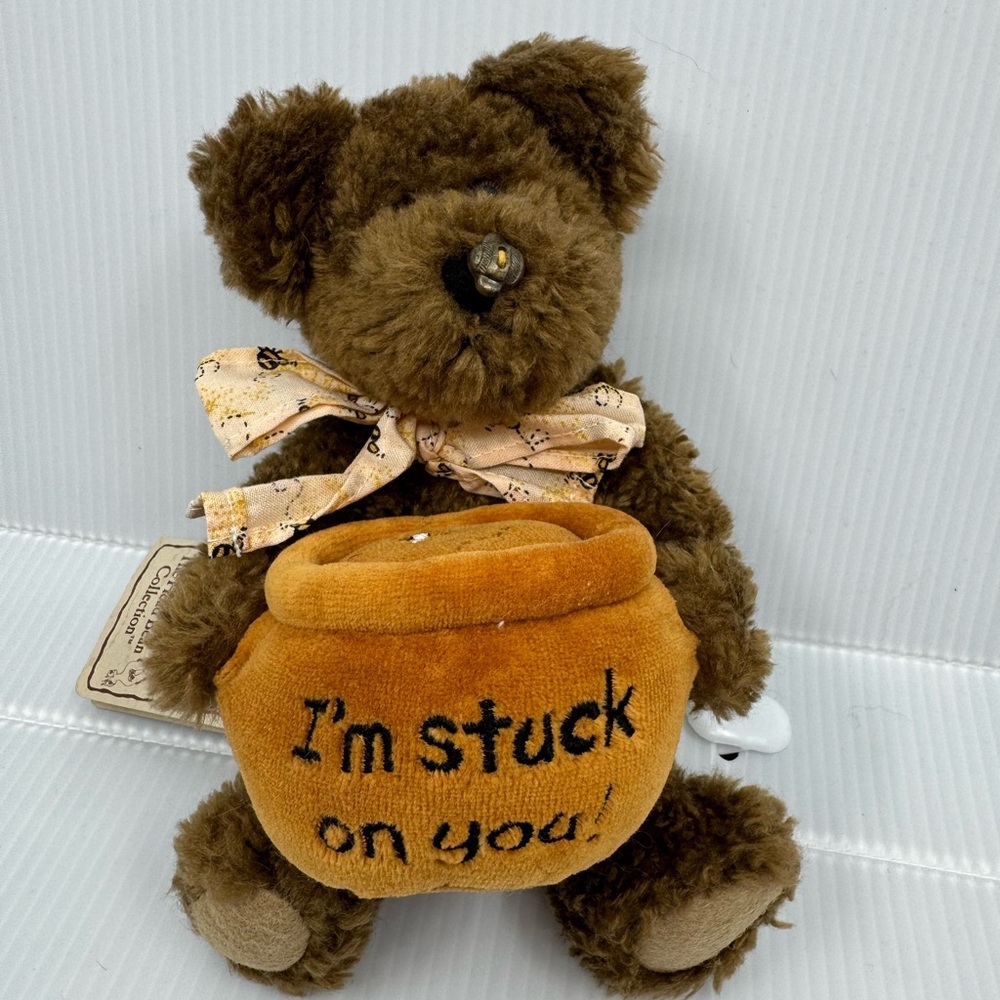 Boyds Bear 94602POG Plushed Stuffed Animal 7" Bee Mihoney Brown Honey Bear Honey